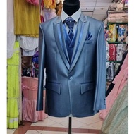 Denim BLUE groom's suit/denim BLUE men's wedding suit/DENIM WEDDING JAS/BLUE SAGE MEN'S JAS/FORMAL J