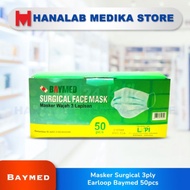 Terbaru! Masker Surgical 3ply Earloop Baymed 50pcs