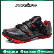 MTB Shoes SPD Compatible Cycling Shoes Bicycle Mountain Lock Shoes Nylon Outsole Bicycle Mountain Bike Cycling Cleats Shoes