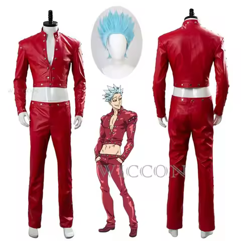 Anime The Seven Sins Ban Cosplay Costume PU Uniforms Party The Deadly Sins Costume Halloween Costume