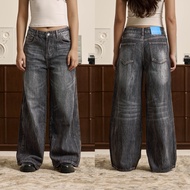 HOMEBOY กางเกงยีนส์ขายาว HB.TRICKY.BAGGY.JEAN  คอตตอนโพลี่เอสเตอร์  ใส่ไปทำงานได้