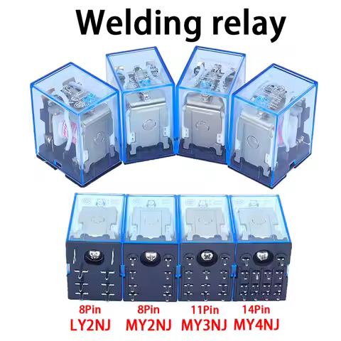 1PCS LY2NJ MY2NJ MY3NJ MY4NJ Welding Relay Small Electromagnetic Relay DC12V DC24V AC24V AC220V 12 v