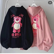 Áo Hoodie Chữ I AM LOTSO BEAR GẤU Cặp Đôi Nam Nữ Siêu Xinh - FREESHIP -  Khoác Nỉ Có Nón Mũ 2 Lớp Rộng Unisex Phối Túi