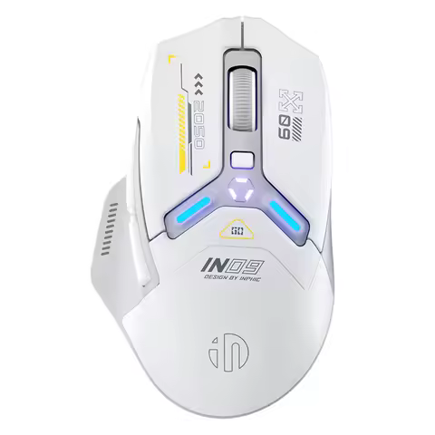 Inphic IN9 Wireless Gaming Mouse Rechargeable PAW3311 Bluetooth Mouse RGB Lighting Effect Desktop Co
