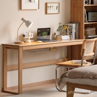 Narrow Table Household Furniture Modern Back Wall Large Table Desk Simple Log Solid Wood Oak Long Ta