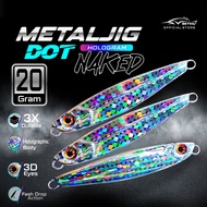 Metal Jig Bait 20 Gram SKYVIU JPX Hologram Naked Motif Silver Micro Jig 20 gr Killer Sea Fishing Bai