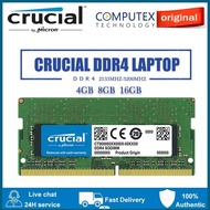 Crucial DDR4 RAM 4GB 8GB 16GB DDR4 2133/2400/2666/3200MHz Laptop Memory Notebook 1.2V SODIMM RAM