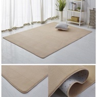 Simple Living Room Floor Mats Coral Fleece Carpet Bedside Full