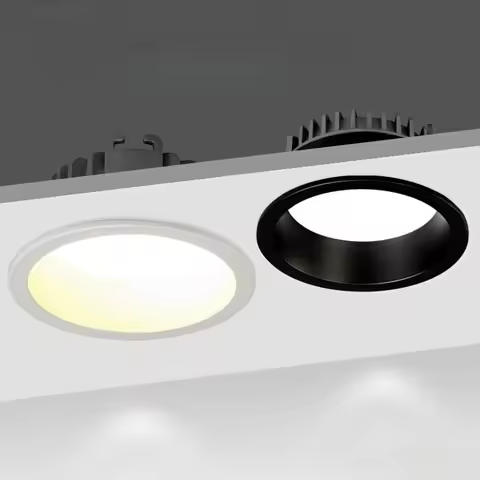 Recessed LED Downlight 24W 18W 15W 12W 9W 7W Anti-glare Dimmable COB Spot Light Home Living Room Bed