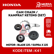 HONDA 14500-K41-N00 14610-K41-N01 14670-K41-N01 Cam Chain Kamprat Keteng Set Blade 125 FI Supra X 12