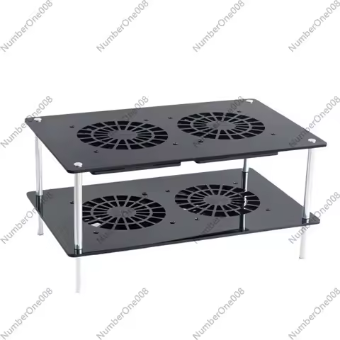 Router cooling fan rack USB12CM fan set-top box, light cat, radiator base adjustable speed