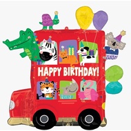 Foil Balloon Happy Birthday Party Bus 28 Inch / Birthday Decoration Party Balloon