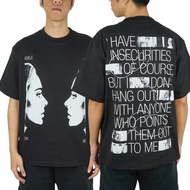 ADELE RELAXED FIT TSHIRT BLACK COTTON COMBED 20s