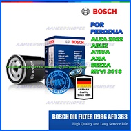 BOSCH Oil Filter -Perodua ARUZ AXIA ATIVA BEZZA MYVI*D20N ALZA*D27 Original 0986AF0363