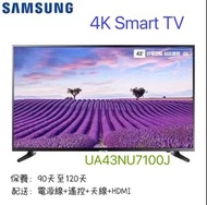 43吋電視   三星   4K Smart TV    UA43NU7100J