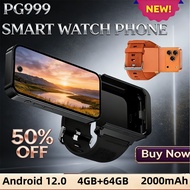 Original PG999 4G Smart Watch Phone Android 12 4GB+64GB Dual SIM GPS WiFi Mini Mobile Phone
