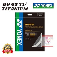 YONEX BADMINTON STRINGS YONEX BG 65 TI BG 65 TITANIUM ORIGINAL