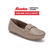 Bata บาจา (Online Exclusive) รองเท้ามอคคาซีน รองเท้าคัทชู รองเท้าหุ้มส้น รองเท้าส้นแบน รองเท้าทรง oxford สำหรับผู้หญิง รุ่น Yajan สีเบจ 5808011