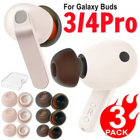 3Pairs Replacement Memory Foam Eartips for Samsung Galaxy Buds 4 3 Pro Buds4 Pro Eartip Soft Earplug