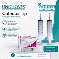 Unigloves 60ml/cc Sterile Syringe with Catheter Tip – Box of 25’s