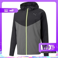 PUMA RUN REFLECTIVE AOP WOVEN JKT - เสื้อแจ็คเก็ต Male - Gray - 52240915