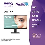 BenQ GW2491P | 24" 1080p FHD | 120Hz | Eye-Care I Ergonomic & Slim Bezel Design