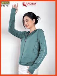 [LAZFASHION88-Voucher 20% đơn 99k max 250k]Áo Chống Nắng Nữ CARDINA 2 Lớp Chất Thun Lạnh Nhật Cao Cấ