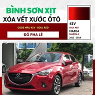 Sơn Xịt Xóa Vết Xước Cho Xe MAZDA 2 Màu ĐỎ PHA LÊ code 41V - SOUL RED Chính Hãng OH PAINT Chất Lượng