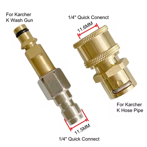 High Pressure Washer Accessories 1/4 Quick Connector Anti-Tangle Adapter Connect Hose and Water Gun 