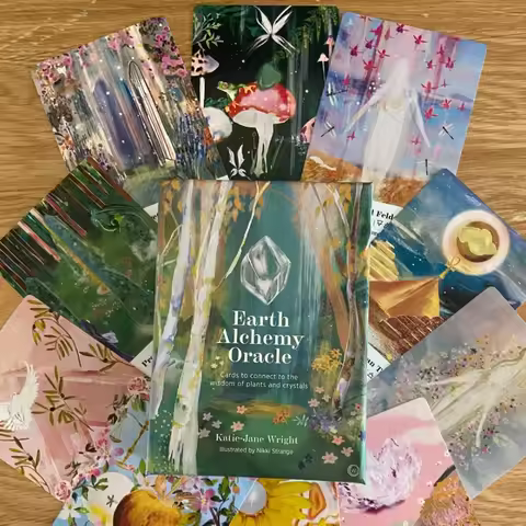 50 Pcs Cards 10.4*7.3cm Earth Alchemy Oracle Card Deck Connect To The Wisdom and Beauty of The Plant