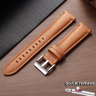 Genuine Leather Strap for Fossil Watch FS5061 FS5237 ME3052 3054 22mm Quick Release Bracelet Mens Wa