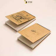 Bí sketchbook - sổ tay vẽ giấy kem 190gsm - Bìa bồi carton - STHM stationery