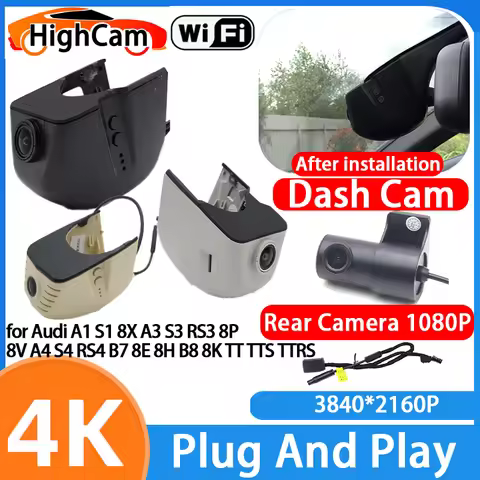 for Audi A1 S1 8X A3 S3 RS3 8P 8V A4 S4 RS4 B7 8E 8H B8 8K TT TTS TTRS 4K Wifi Car DVR Video Recorde