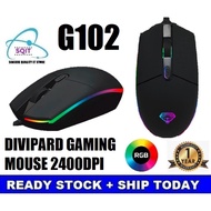 DIVIPARD G102 USB GAMING MOUSE 800/1200/1600/2400DPI