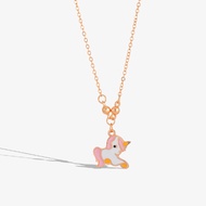 Hyl Jewelry 504N Kalung Titanium Anak Wanita Emas Muda Nama Murah Korea Anti Karat Asli Anti Karat M