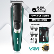 VGR V-176 Oil Head Rechargeable Hair Trimmer Clipper Machine Potong Rambut V176 Hair Cutter Machine