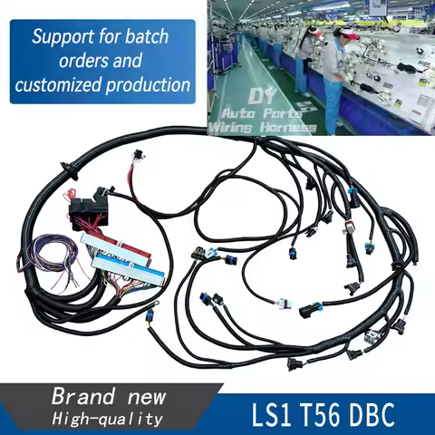 T56 DBC LS1 Wiring Harness Standalone Compatible with 1997-2006 T56 or Non-Electric Tran 4.8 5.3 6.0