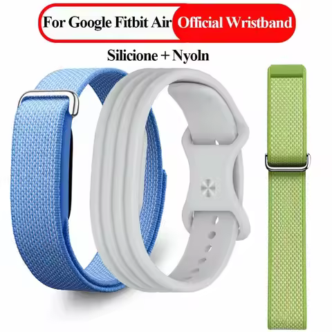 Nylon+Silicone Loop Wristband For Google Fitbit Air Comfortable Breathable Bracelet For Google Fitbi