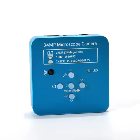 34MP 2K 1080P 60FPS HDMI USB Industrial Electronic Digital Video Soldering Microscope Camera Magnifi