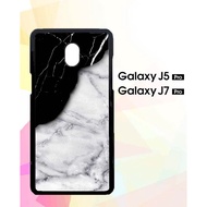 Custom Hardcase Samsung Galaxy J5 Pro | J7 Pro 2017 Black White Marble E0652 Case Cover