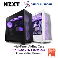 NZXT H7 FLOW / H7 FLOW RGB Mid-Tower Gaming Case / Casing - Matte Black/Matte White/Matte Black & Wh