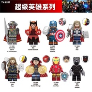 Compatible with Lego Iron Man Thunder God Six Jewels Ultron Panther Third Party Assembled Building B