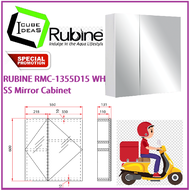 RUBINE RMC-1355D15 WH SS Mirror Cabinet / FREE EXPRESS DELIVERY
