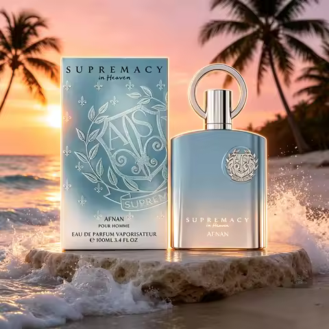 AFNAN Supremacy In Heaven Eau de Parfum 100ml Fresh Aquatic Woody Scent Long Lasting Arabian Men Per