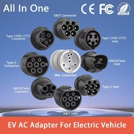 Evolado EV charger adapter, 1 kit = 12 Adapters,GB/T to type2, Tesla/Nacs to J1772,GB/T to J1772/Typ