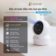 Camera Wifi EZVIZ H6C PRO 3K 5MP/ H6C PRO 4MP/ H6C PRO 3MP/ H6C PRO 2MP Xoay 360 Độ Đàm Thoại 2 Chiề