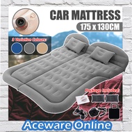 175CM SUV Air Mattress Inflatable Car Bed Electric Pump Pillow Flocking Surface Camping Sleeping Pad