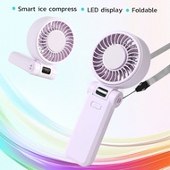 Portable Rechargeable Handheld Fan Mini Jet Fan Speed(1-100) Adjustable Turbo Fan with Lanyard 15Hrs