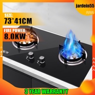 3 year warranty🔥8.0KW dapur gas kaca/Desktop+built in gas stove 2in1/dapur gas tanam 煤氣爐 gas cooker 