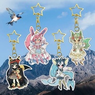 Mica Acrylic Keychain Anime Pokemon Gijinka Umbreon Sylveon Vaporeon Leafeon Cute Personalized Backp